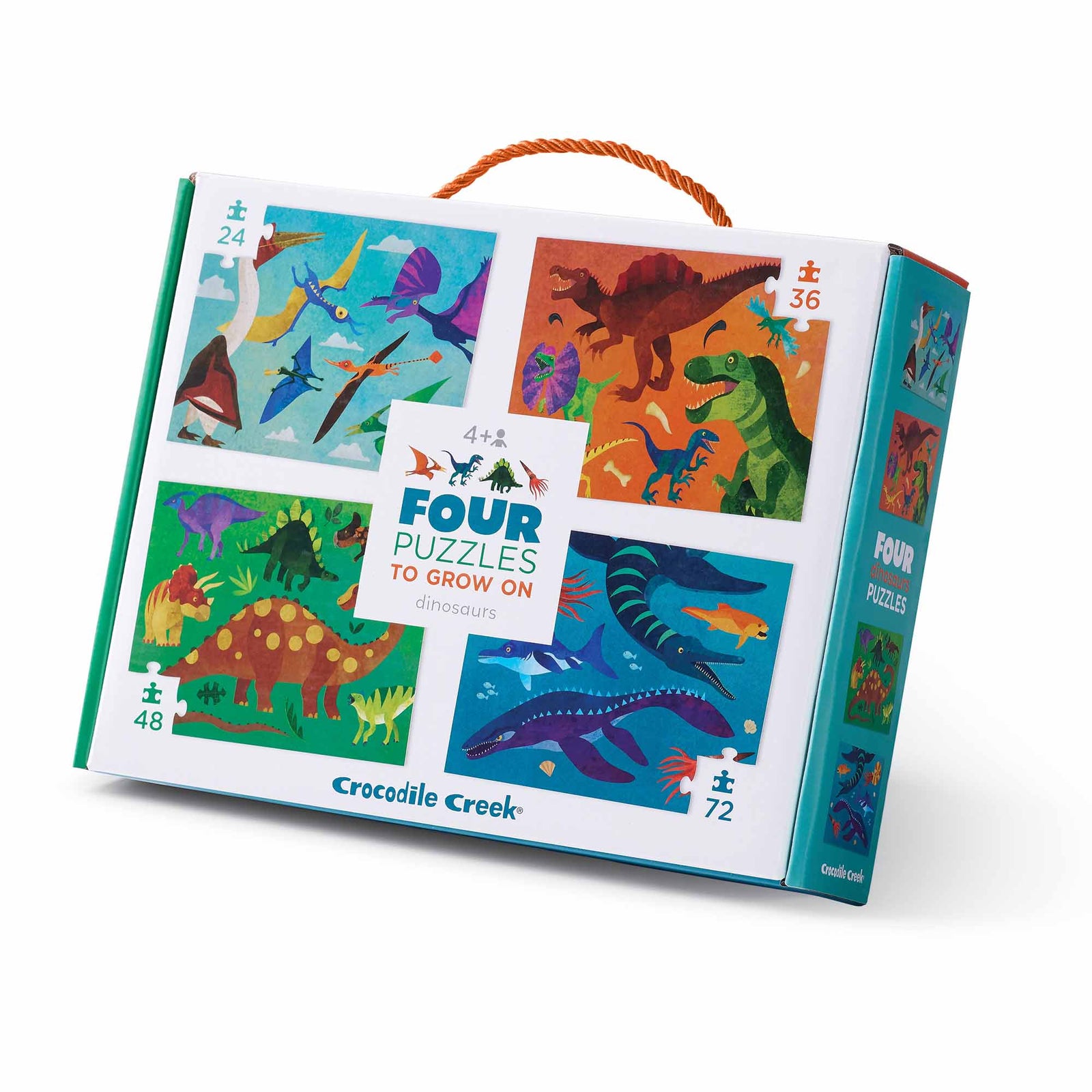 Crocodile Creek Four Puzzles - Dinosaur