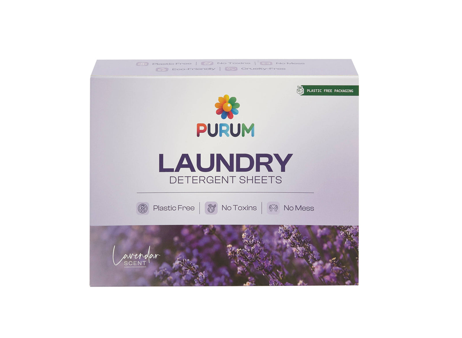 Eco-friendly lavender laundry sheets