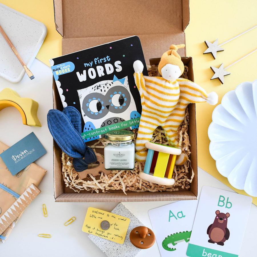 Eco New Baby Gift box - First word essentials