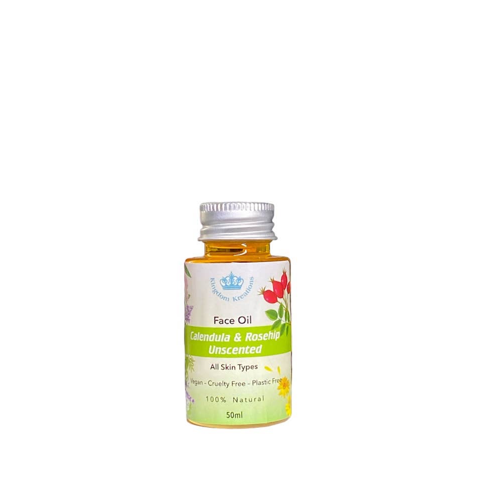 Face Oil - Calendula and Rosehip -Unscented Suitable for All Skin Types
