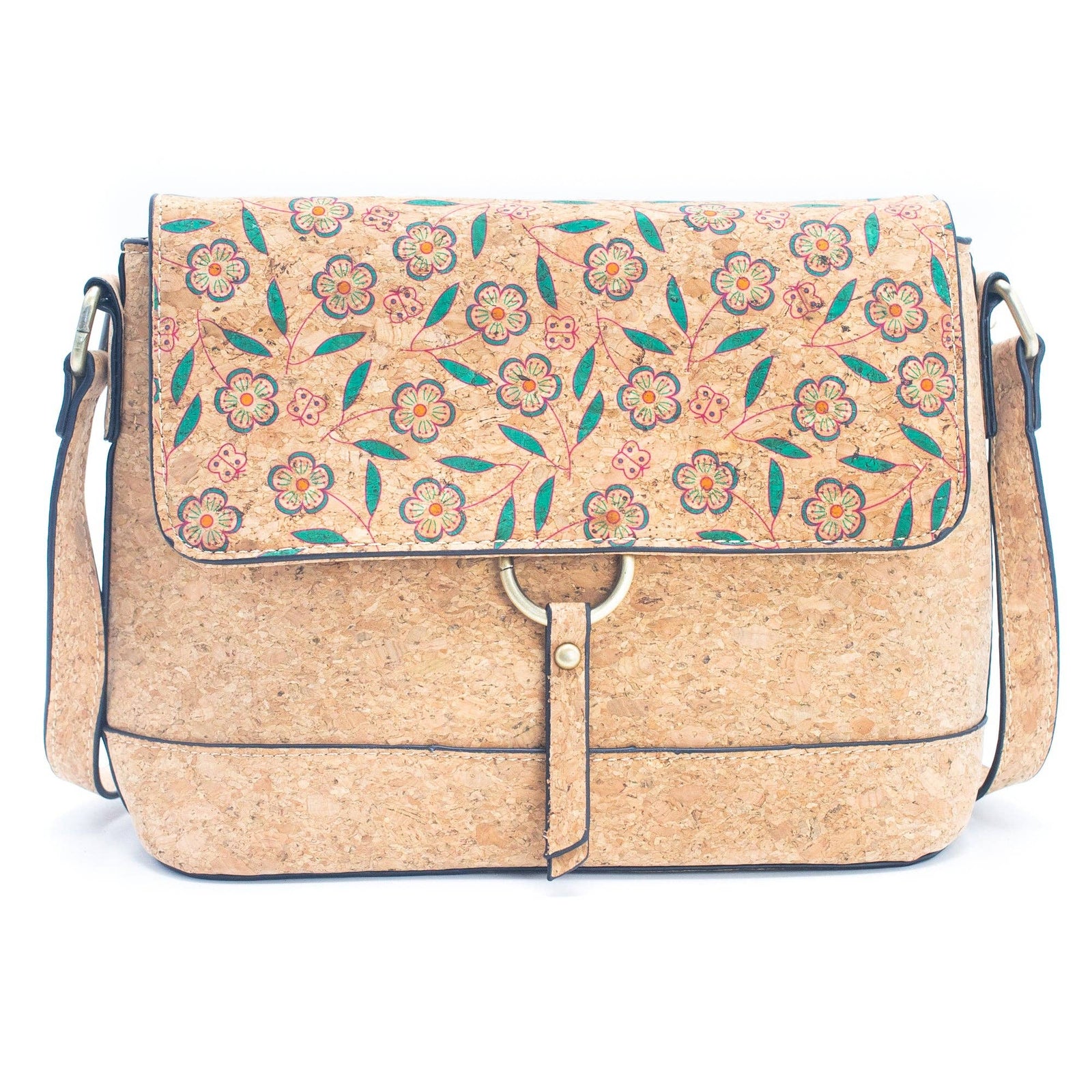 Flower Cork crossbody Bag