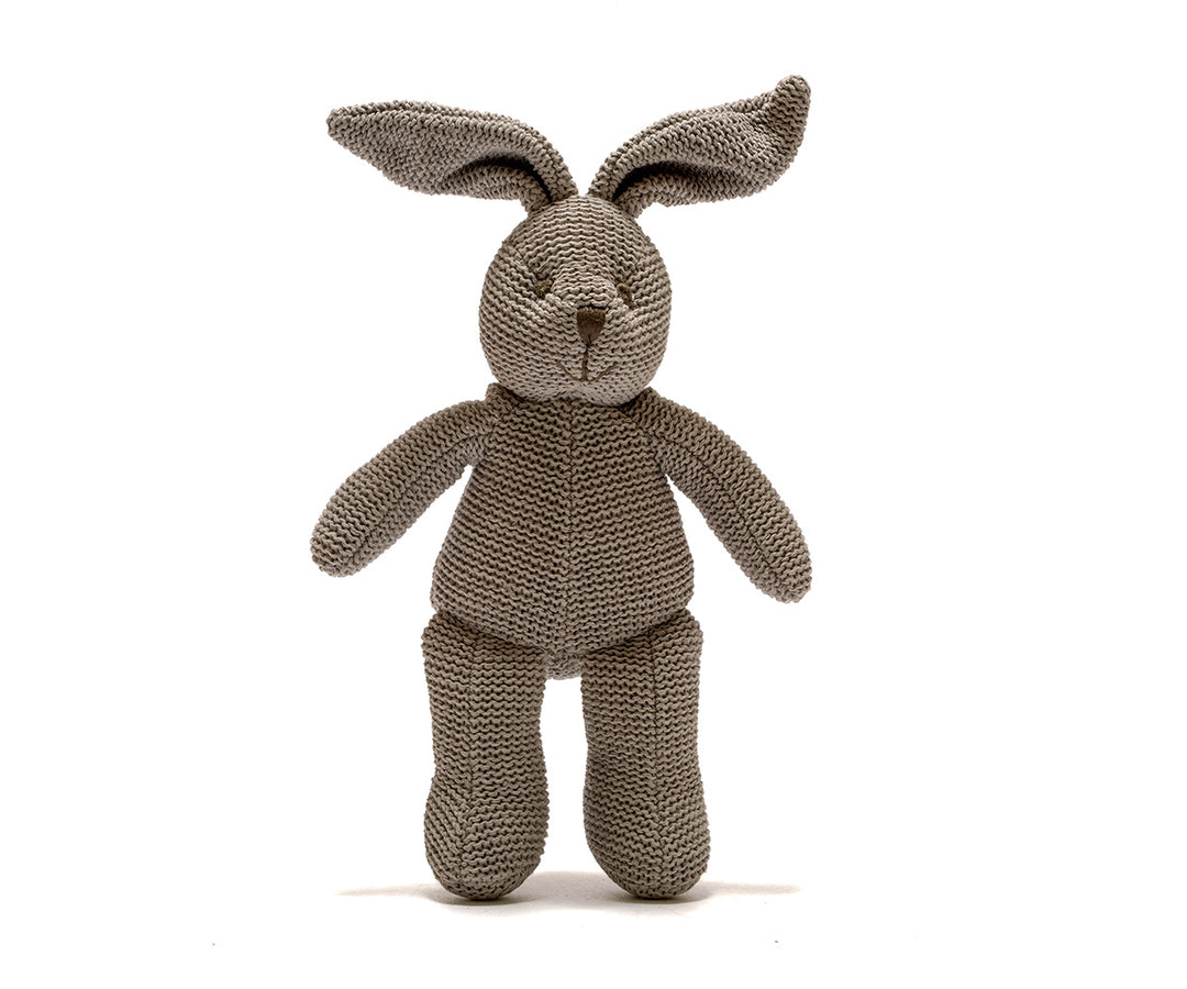 Organic Bunny Rattle Grey