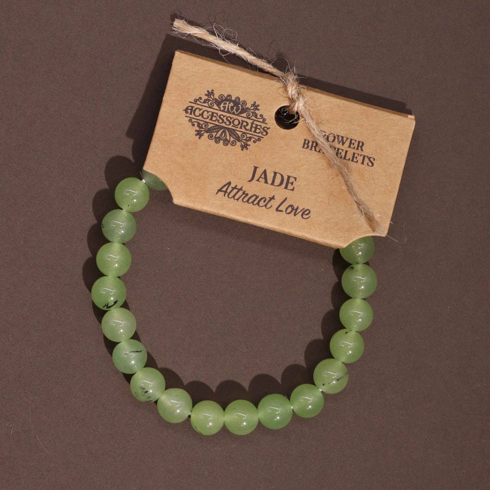 Jade Power Beaded Gemstone Bracelet It is said to help with pain relief and also helps to boost the immune system.