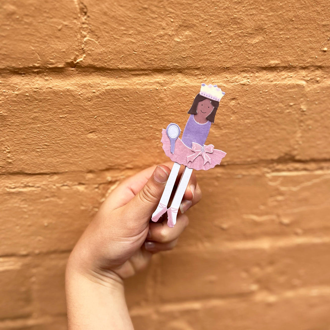 Kids Ballerina Peg Doll Craft Kit
