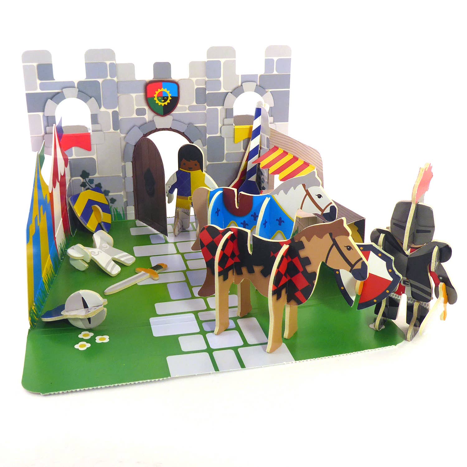 Build your own Knights Castle Pop-out Playset 4 years+