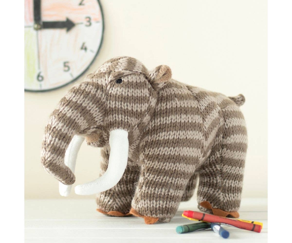 Knitted Woolly Mammoth Plush Toy