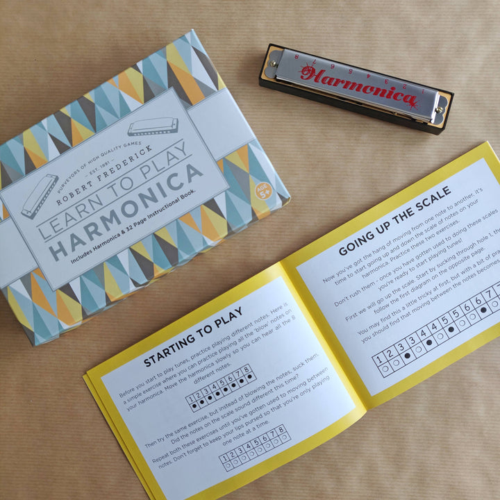 Learn to play the harmonica and instruction book