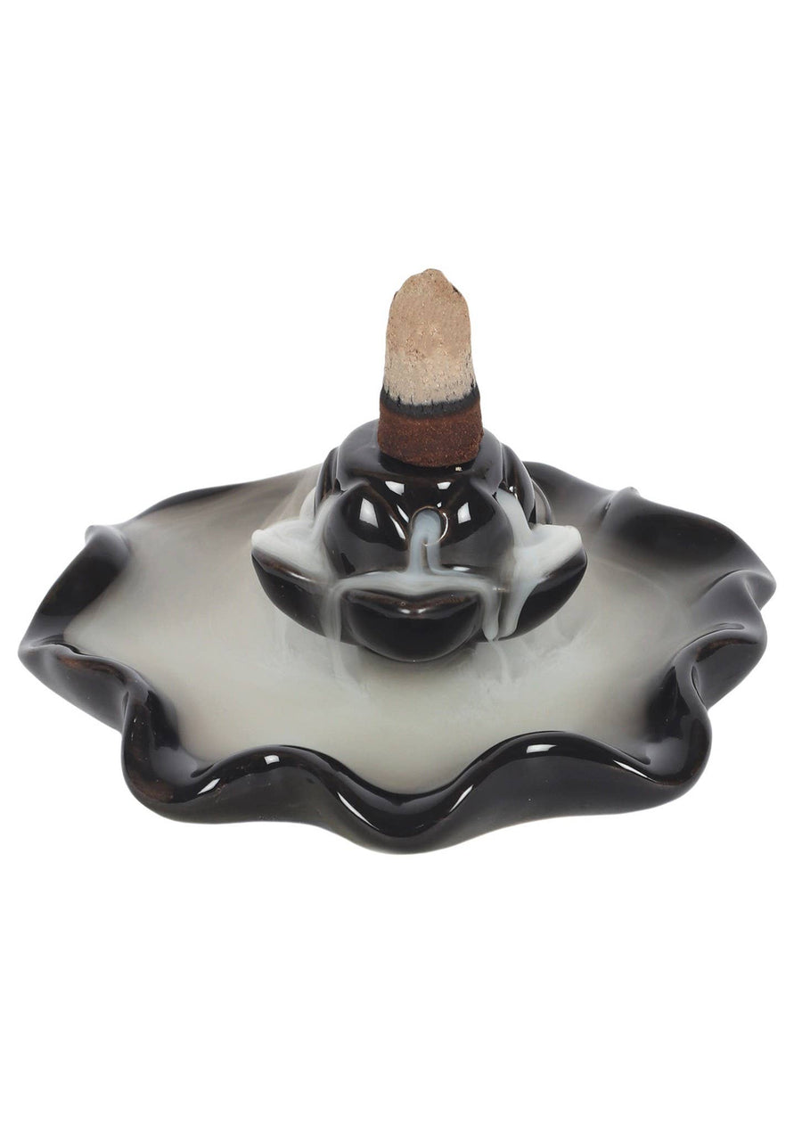 Backflow Incense Burner Lotus Pool 