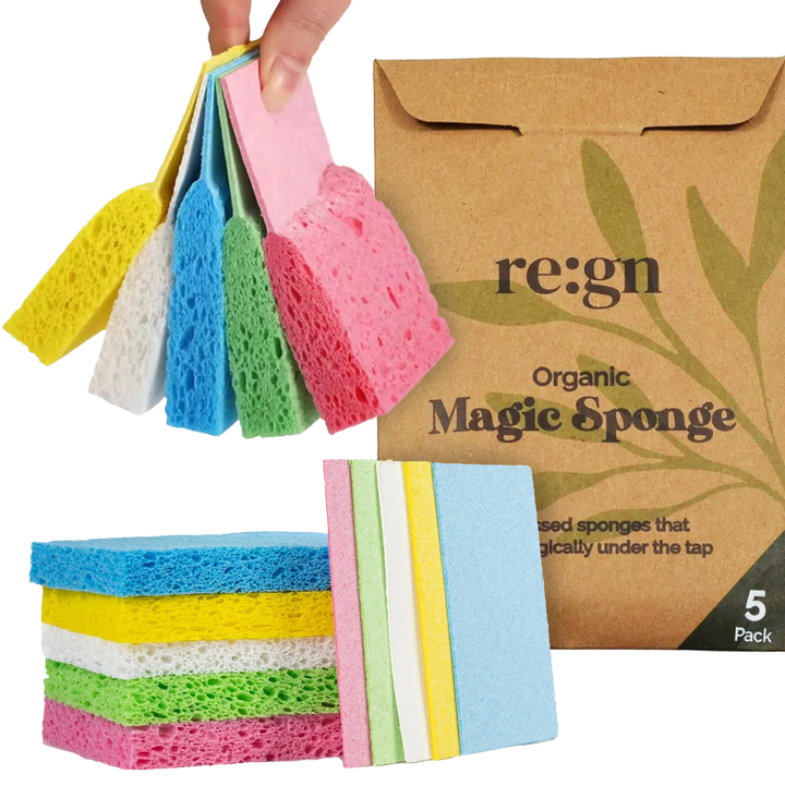 Magic Compressed Plant-Based Sponges (5-Pack) 