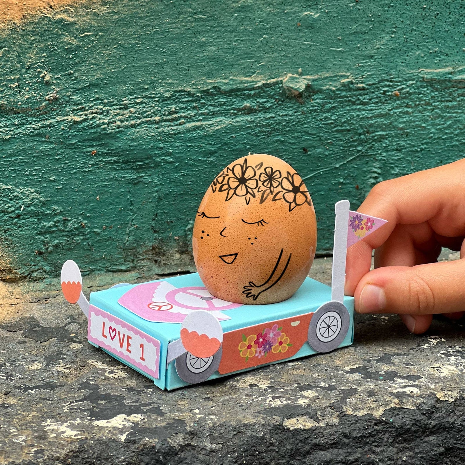 Make Your Own Egg Matchbox Camper Van