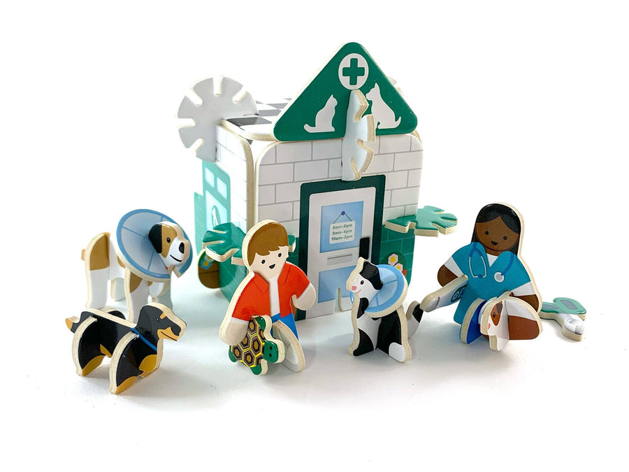 Mini Vets Pop-out Playset by press play.