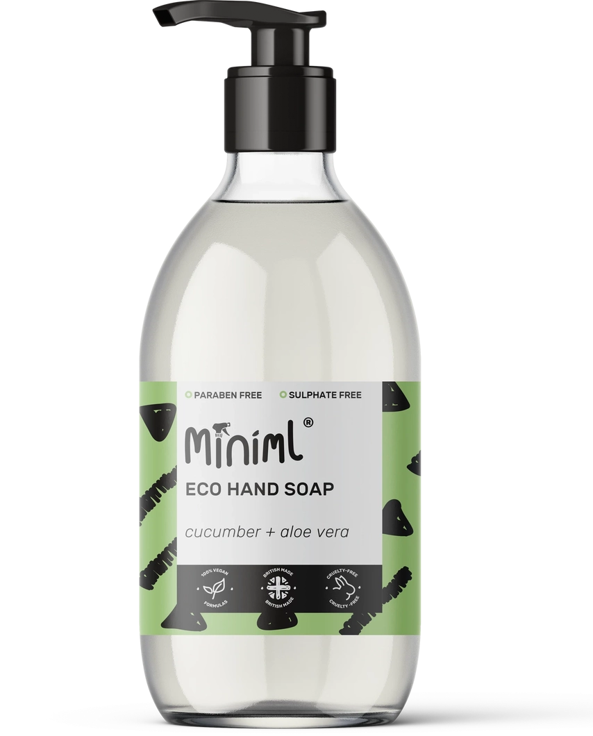 Organic & refillable hand Soap (Cucumber & Aloe Vera).