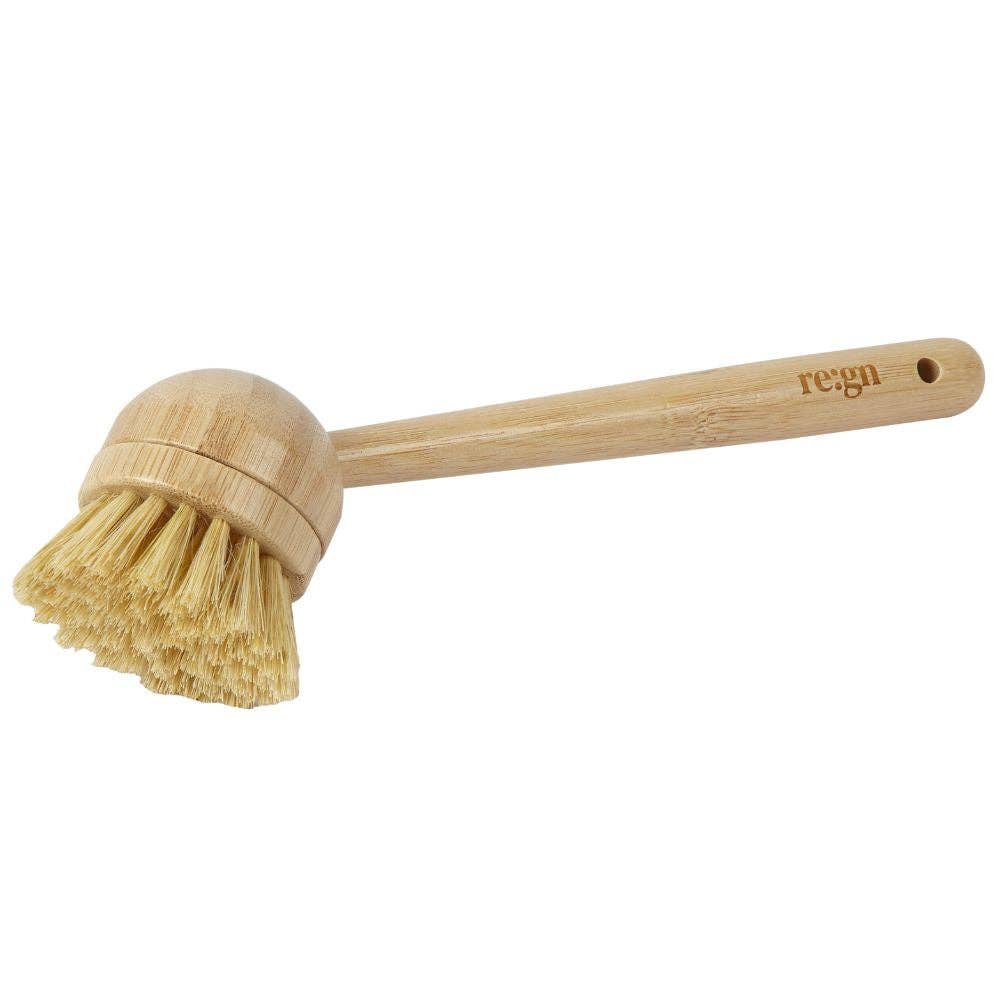 Modular Bamboo Dish Brush with Sisal Bristles