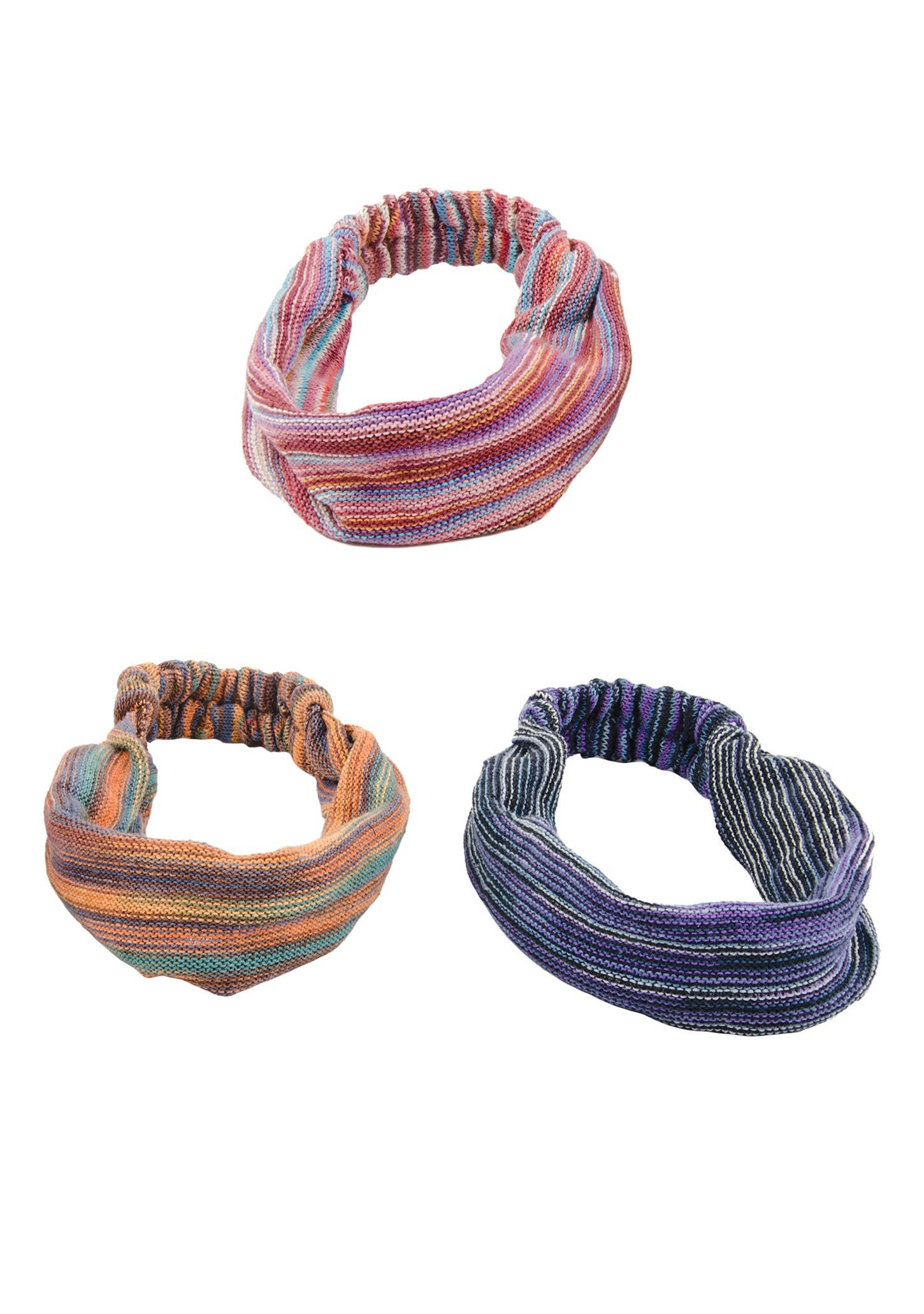 Cotton Multi colour Knit Headband