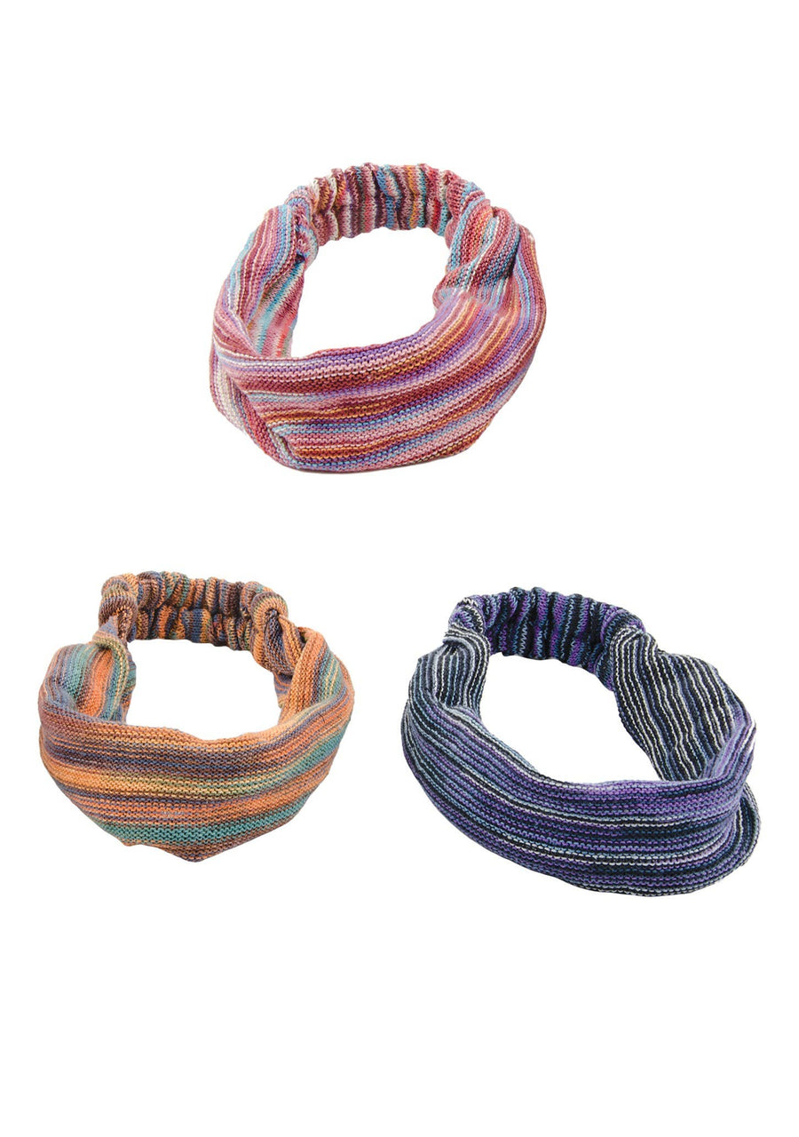 Cotton Multi colour Knit Headband
