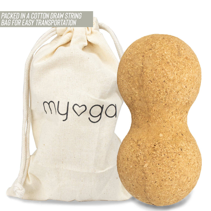 Cork massage peanut can be used across and long ways on most parts of the body. Perfect for self massage, the cork peanut reaches areas you cant reach.