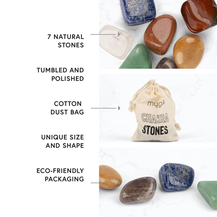 Myga Natural chakra stones
