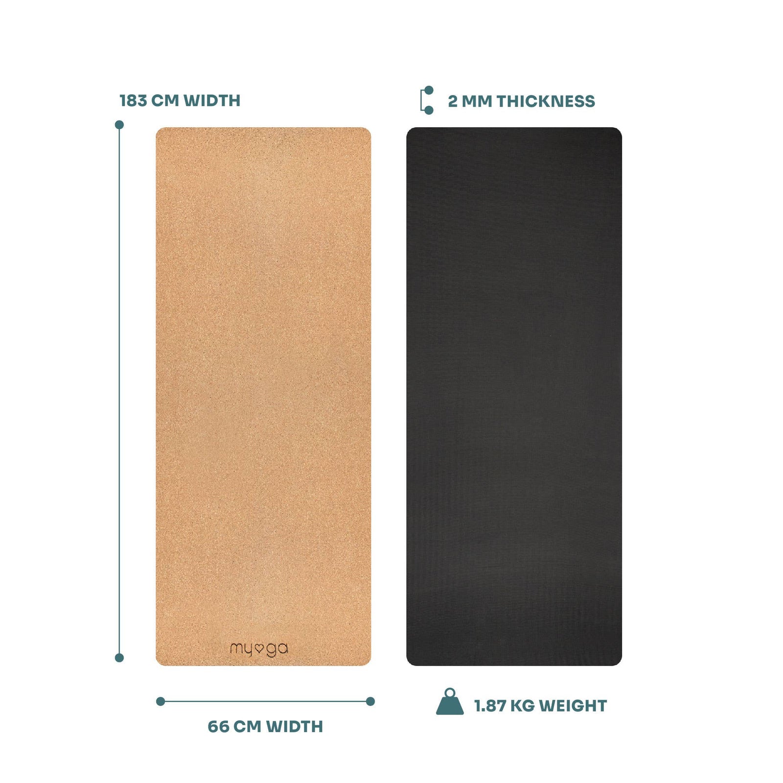 Myga Natural cork Yoga mat