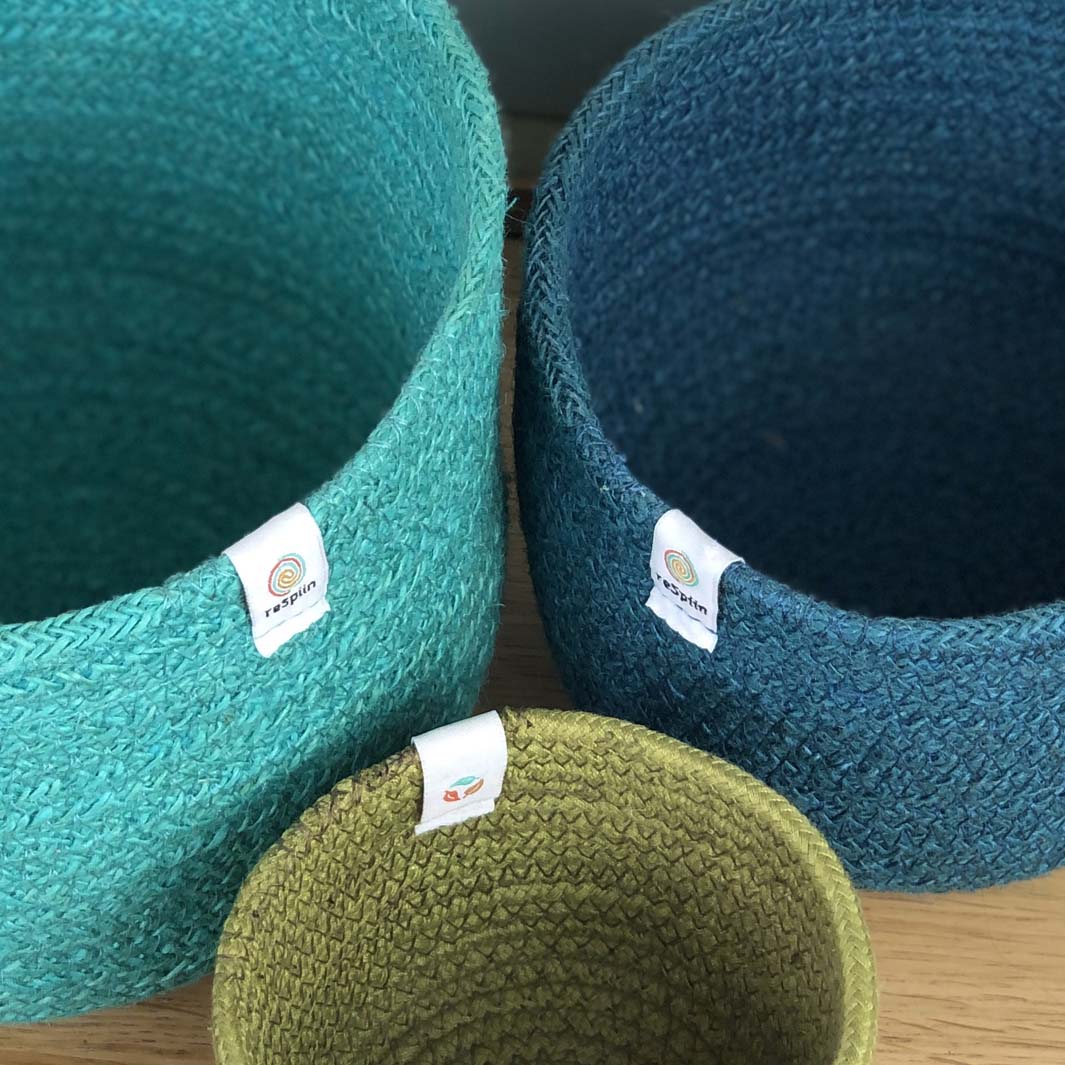 Natural Jute Storage - Ocean Set of 3