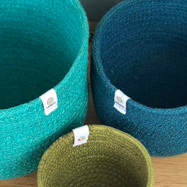 Natural Jute Storage - Ocean Set of 3