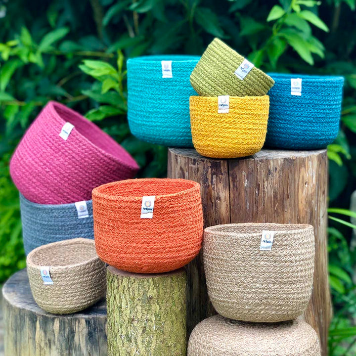 Natural Jute Storage Baskets
