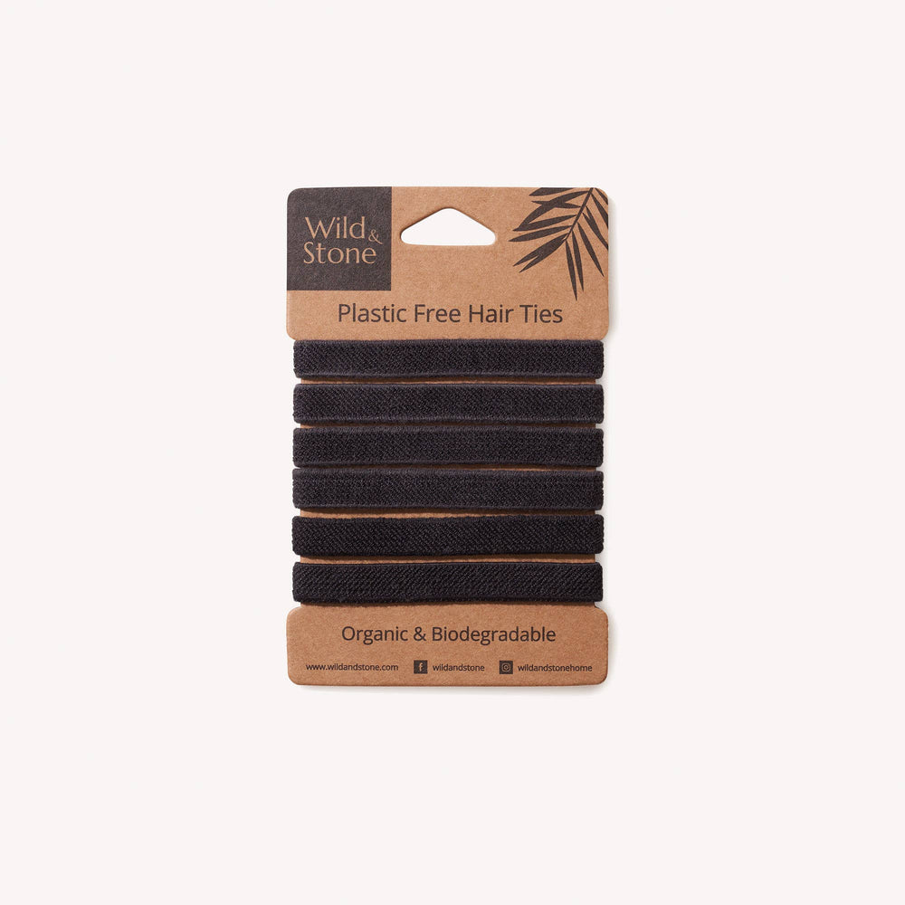Organic Black Hair Ties