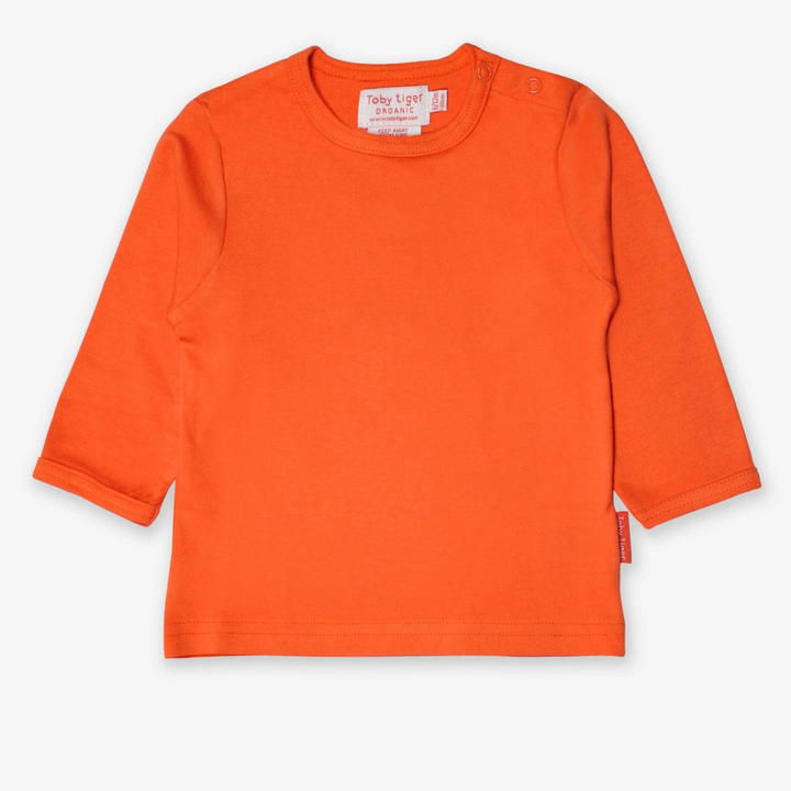 Organic Orange Basic long sleeve T-Shirt