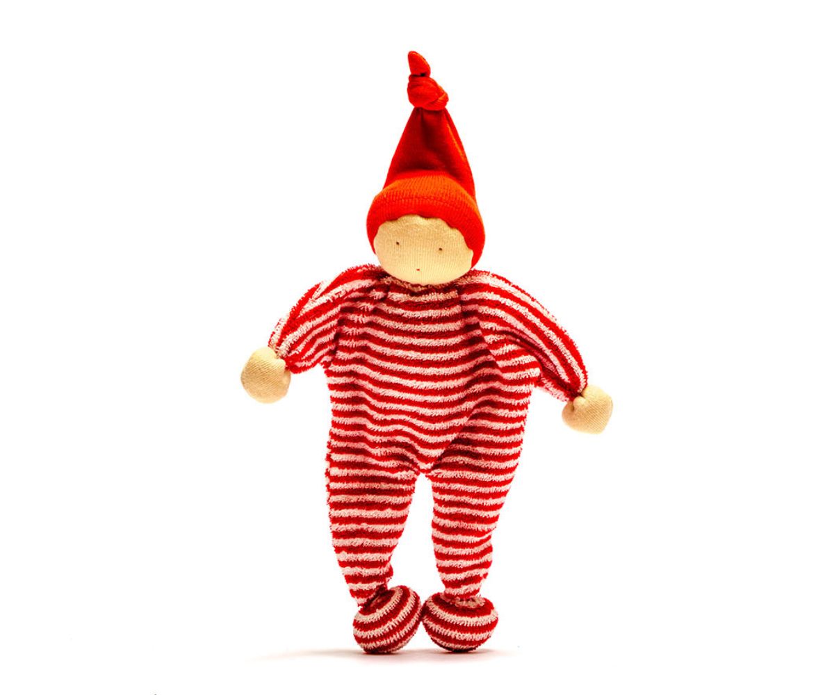 Best years Organic Striped Red comforter plush