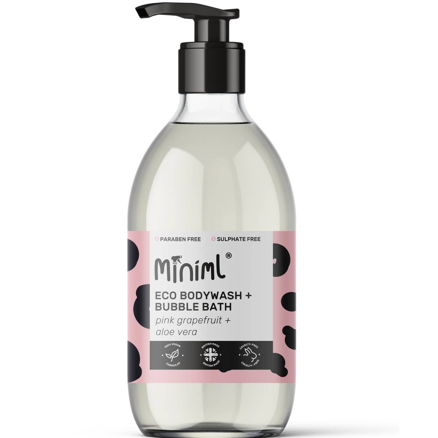 Organic and refillable Bodywash & Bubble Bath (Pink Grapefruit & Aloe Vera)