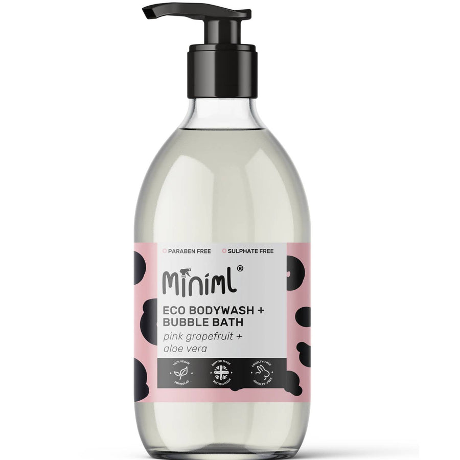 Organic and refillable Bodywash & Bubble Bath (Pink Grapefruit & Aloe Vera)