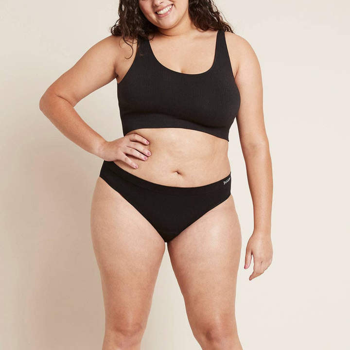 Period and Leak Proof Classic Bikini in black Moderate Heavy Size Small