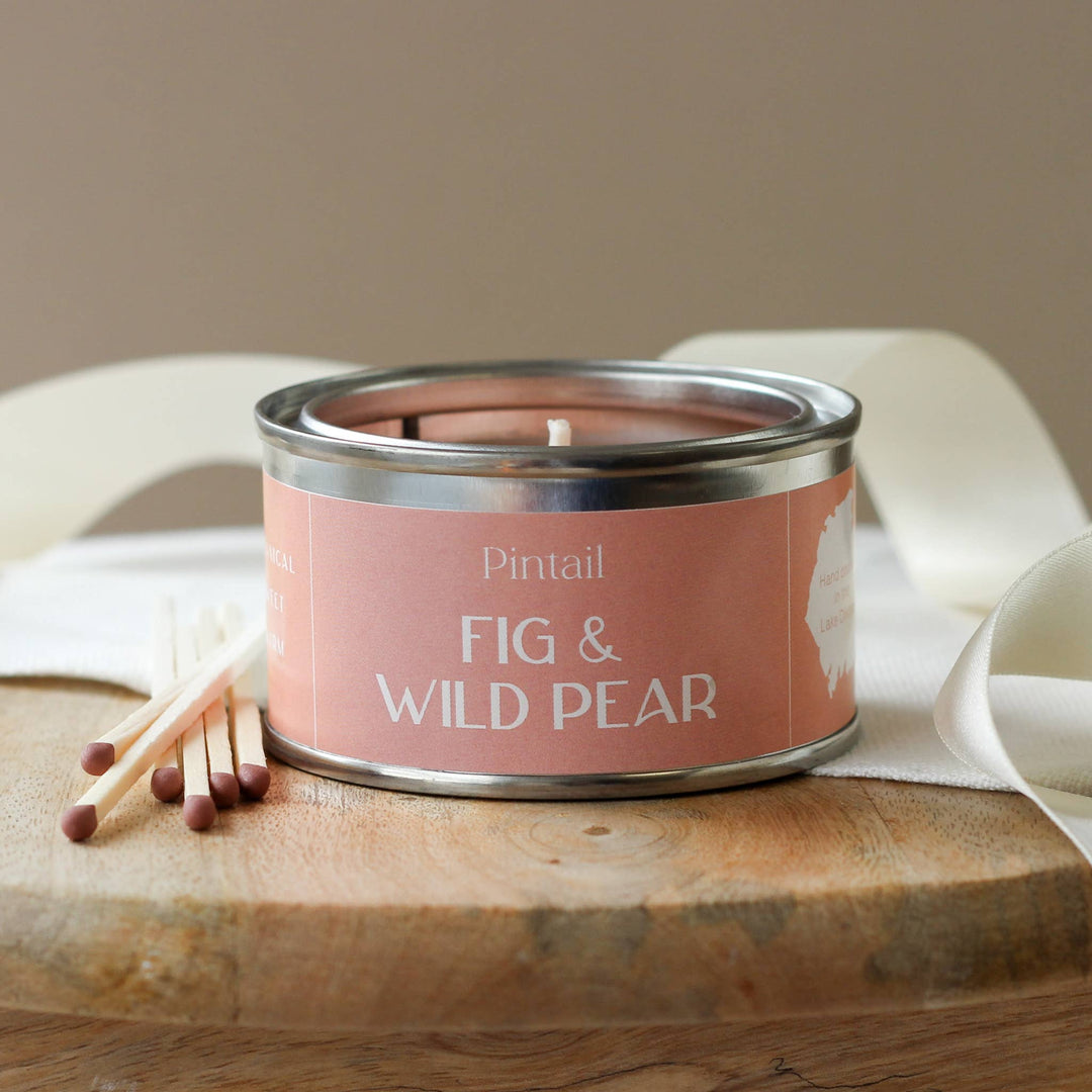 Pintail Fig & Wild Pear Paint tin candle