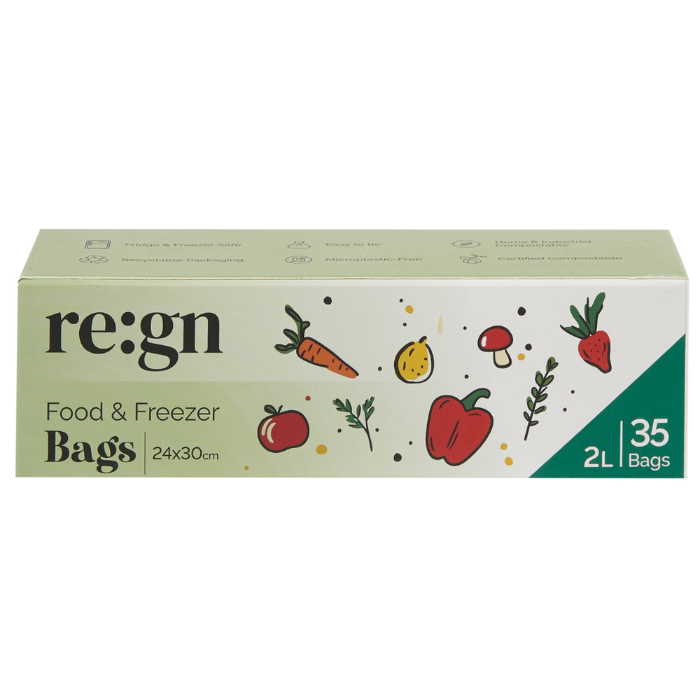 Plant Based Food & Freezer bags 2L