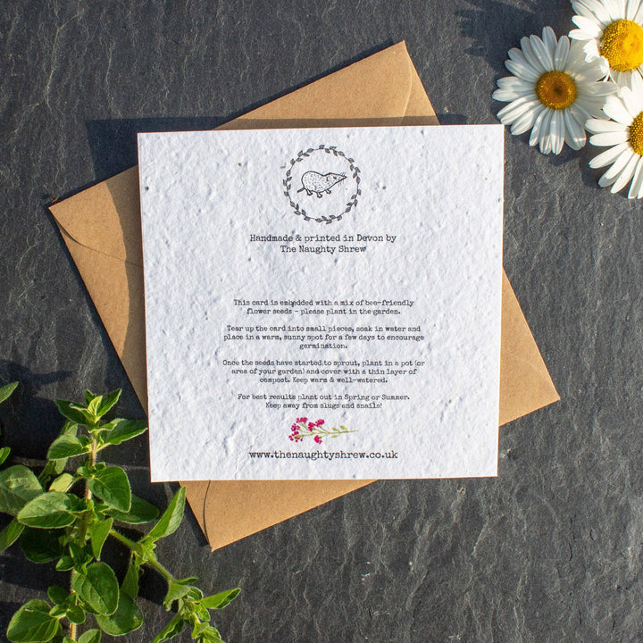 Plantable Flower Wreath Birthday Day Card