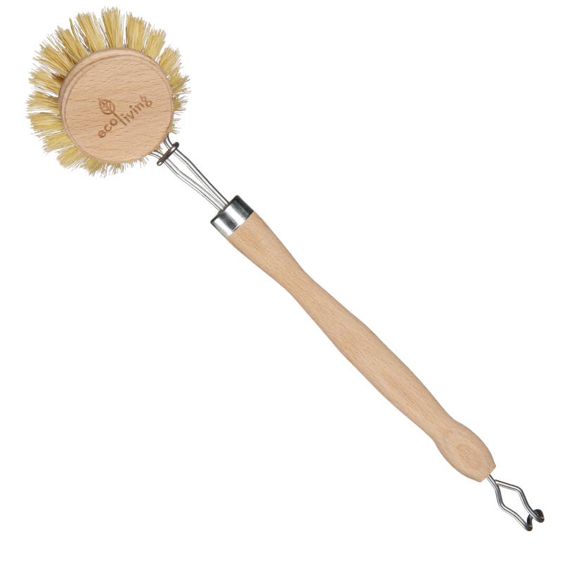 Plastic-free wooden dish brush