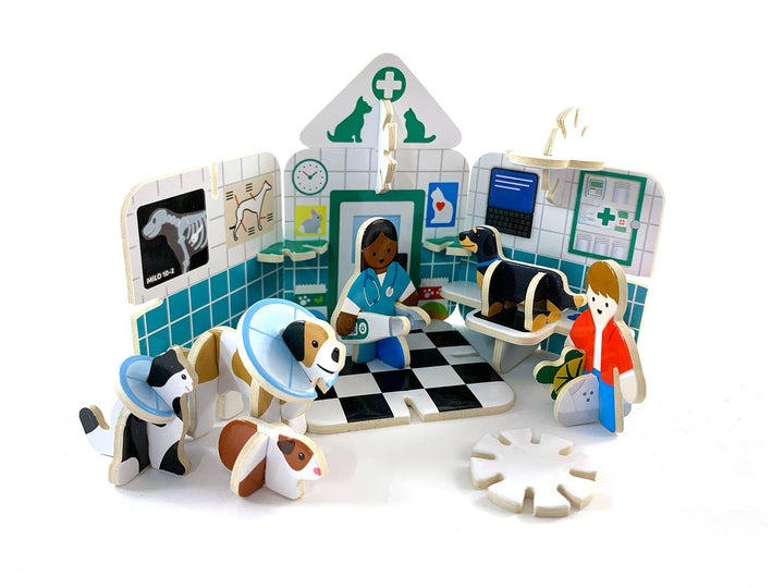 Build your own Pop-out vetinary practice playset