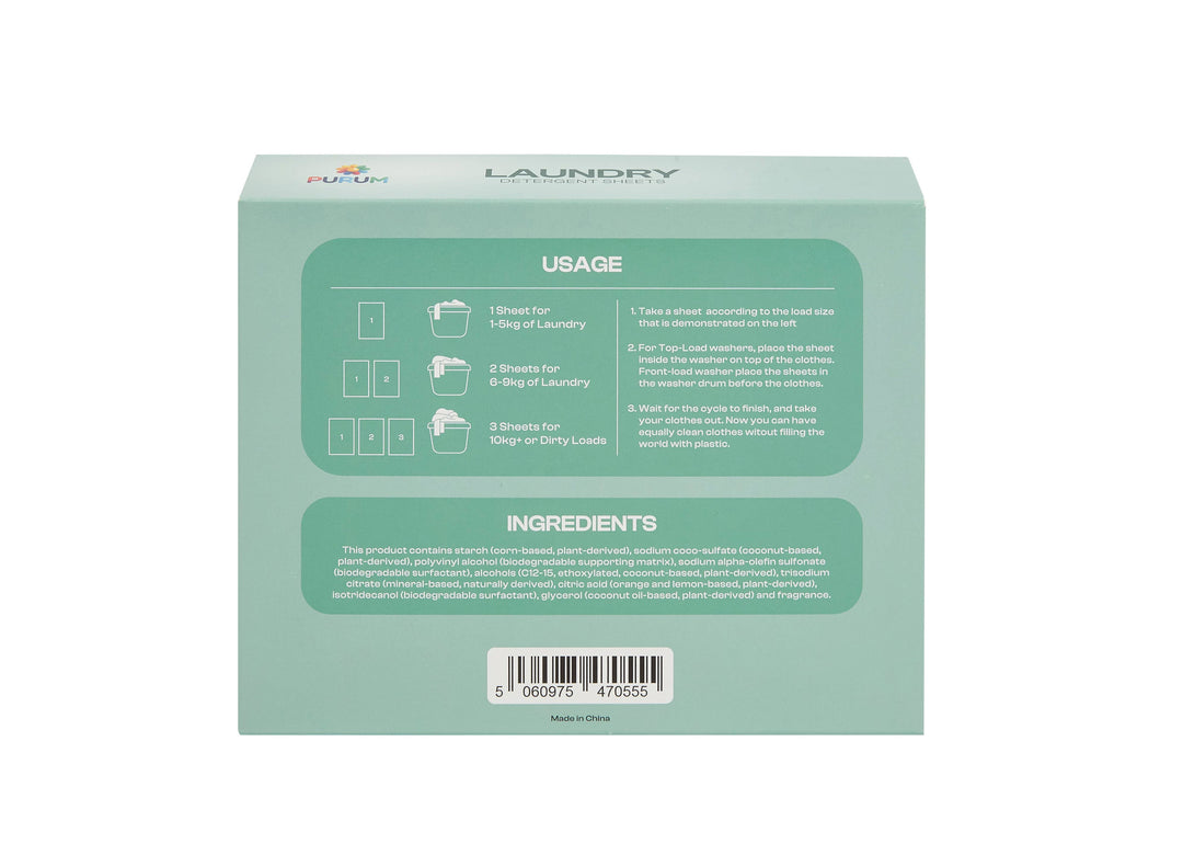 Purum Eco Laundry Sheets - 64 Pack Tropical