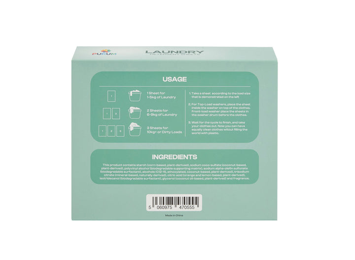 Purum Eco Laundry Sheets - 64 Pack Tropical