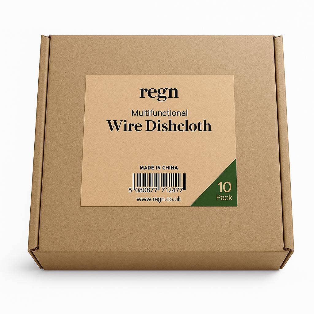 Box of regn Multifunctional Wire Dishcloth with a label on a white background