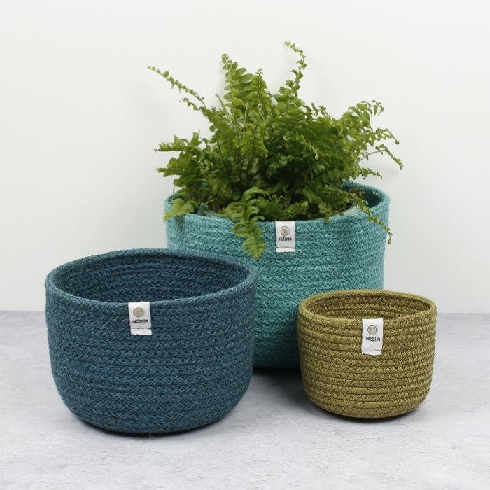 Respiin Natural Storage Baskets - Ocean