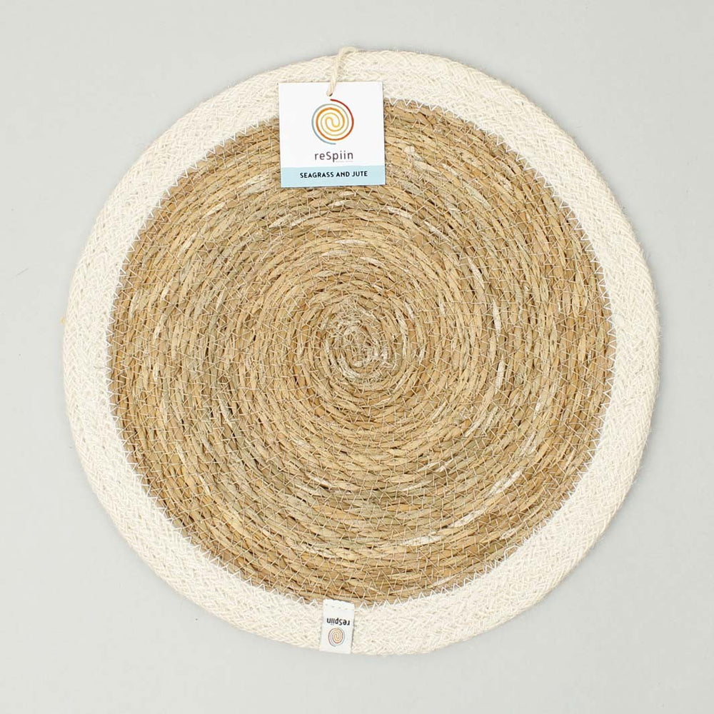 Respiin Natural Tablemat – Natural/White