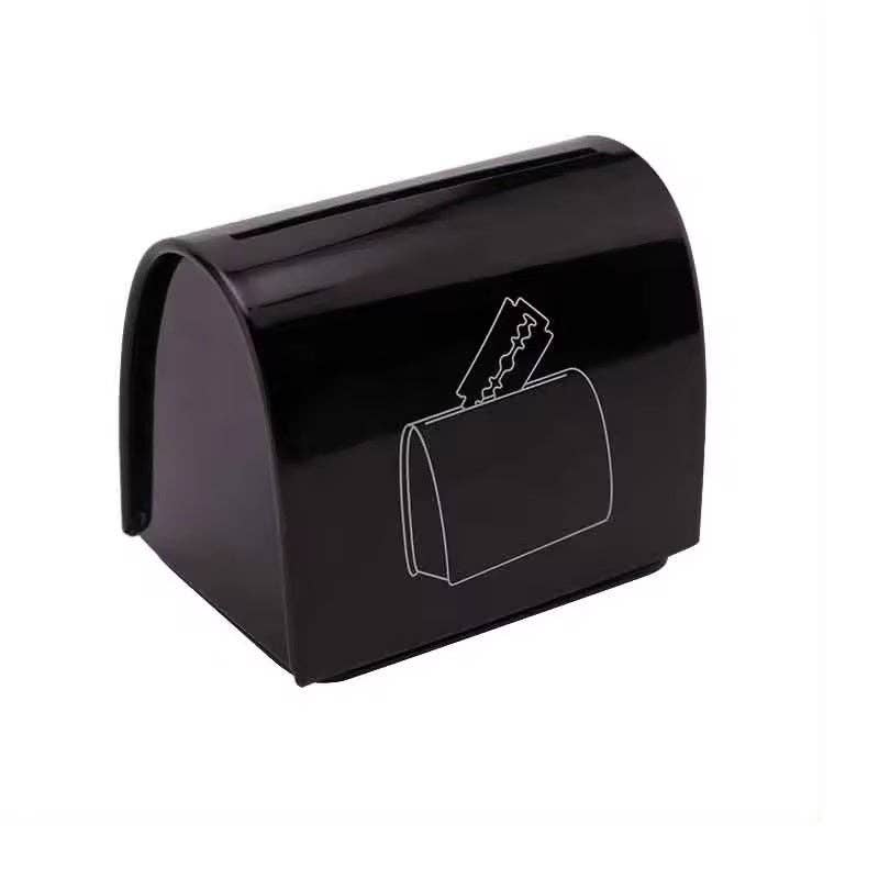 Safety Razor Blade Disposal Tin (Black)
