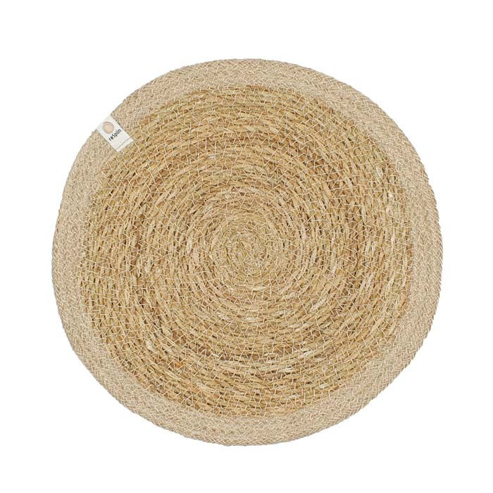 Seagrass & jute table mat natural / natural