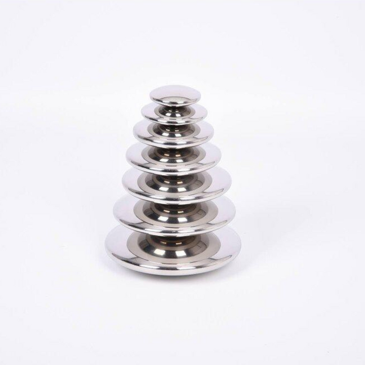 Sensory Reflective Silver Buttons - The Eco Boutique