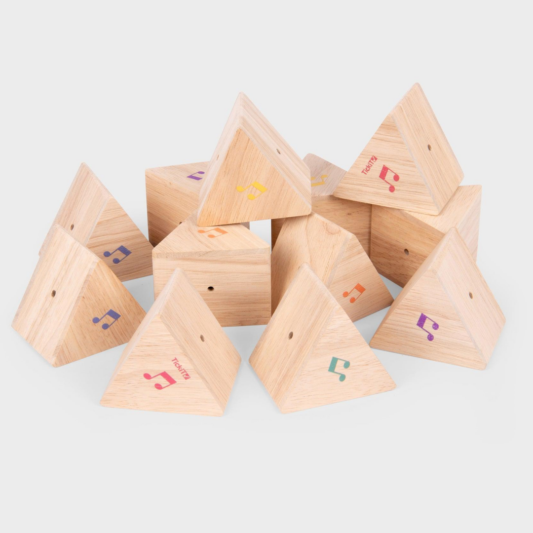 Sensory Wooden Sound Prisms - Pk12