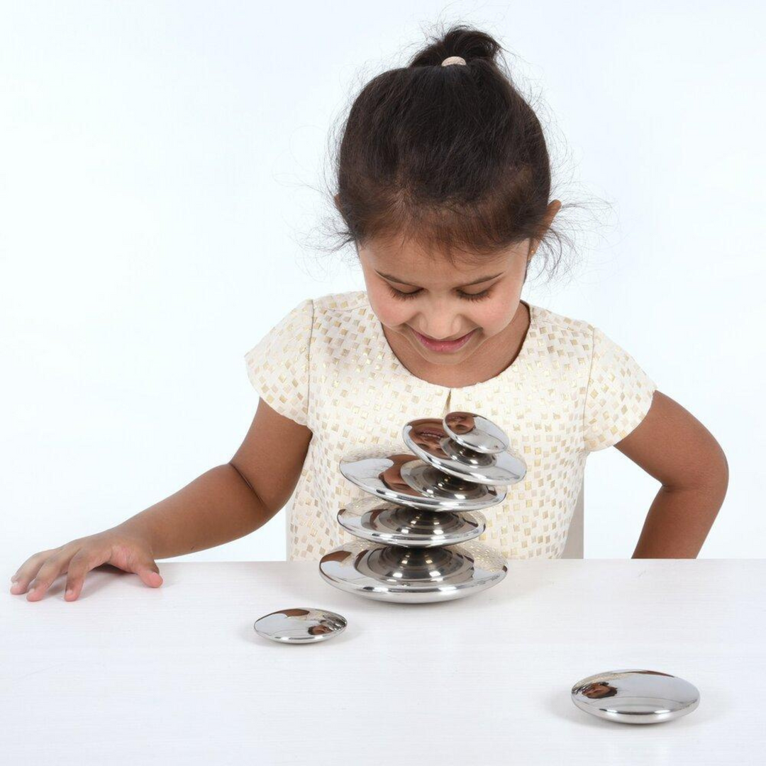 Reflective Silver Buttons Sensory Toy - The Eco Boutique 