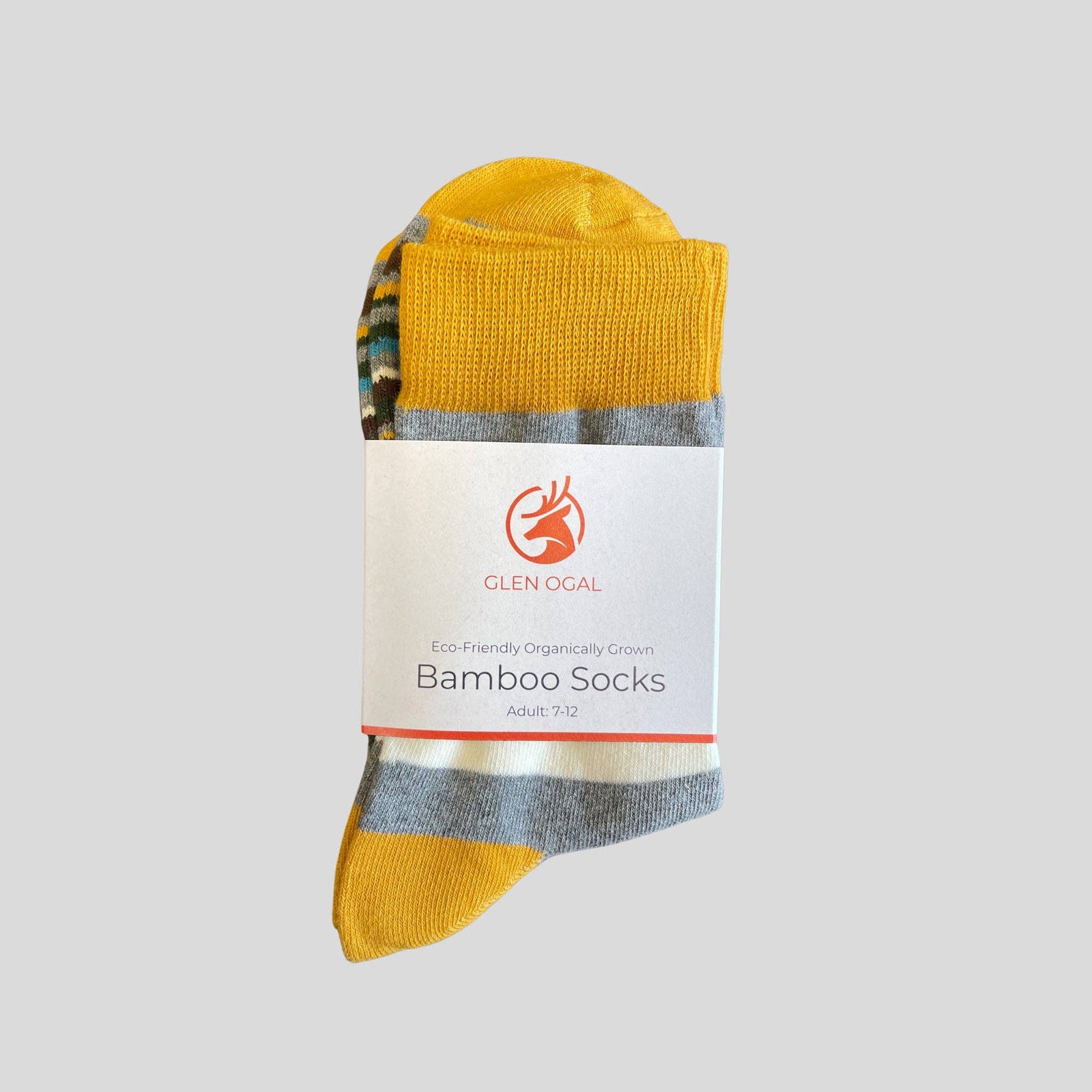 Striped Yellow Bamboo socks 