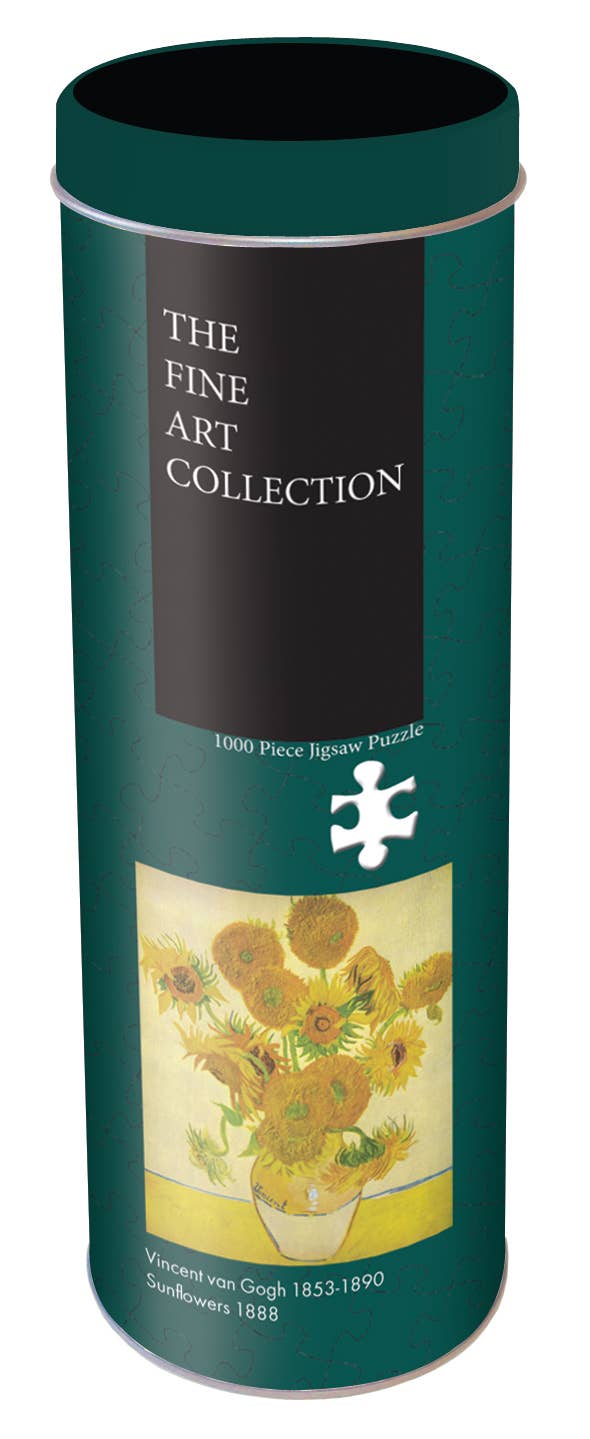 Sunflowers’ Van Gogh 1000 Piece Jigsaw Puzzle in a Tin.