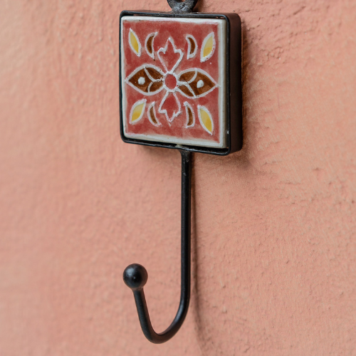 Shyla Hand Painted Tile Ceramic Hook