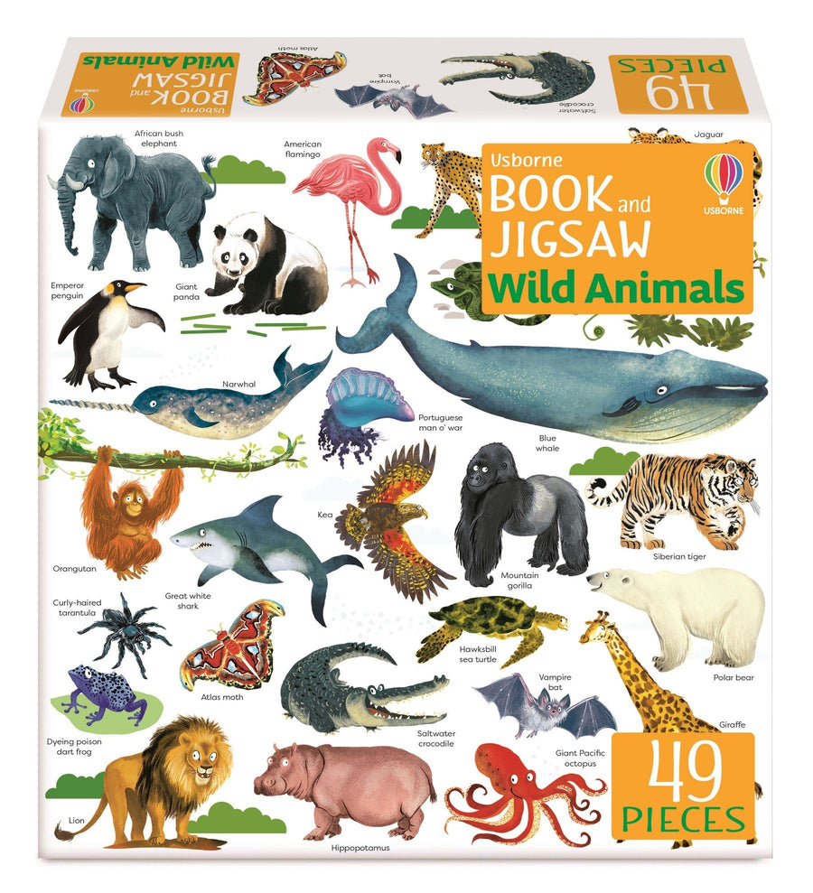 Usborne Book & Puzzle - Wild Animals